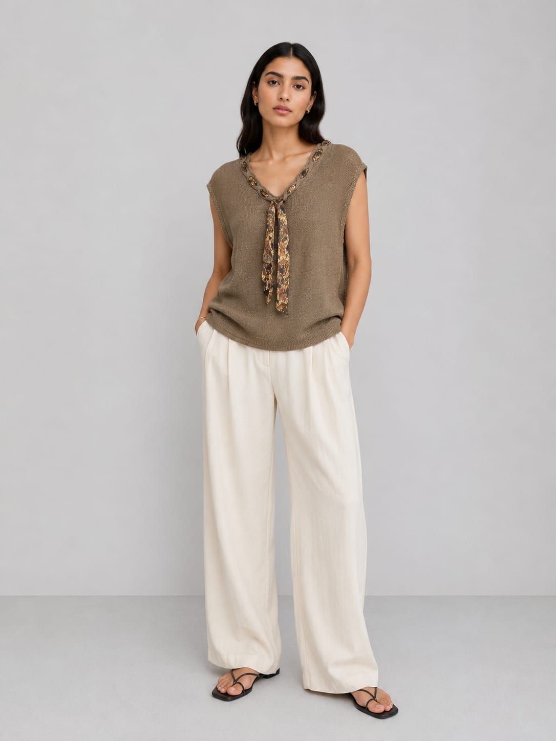 Aveline Ribbon Knit Top