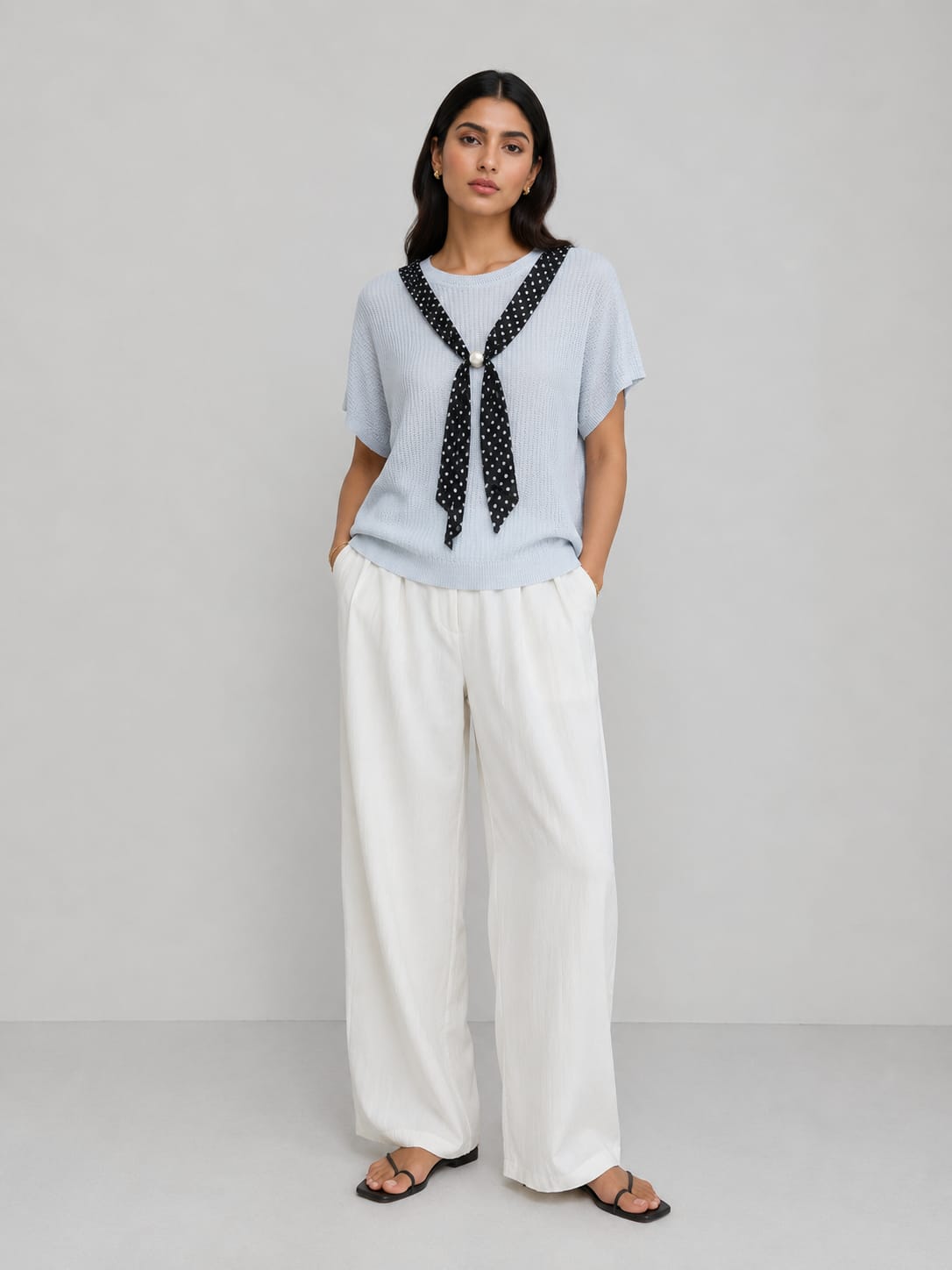 Monroe Tie Knit Top