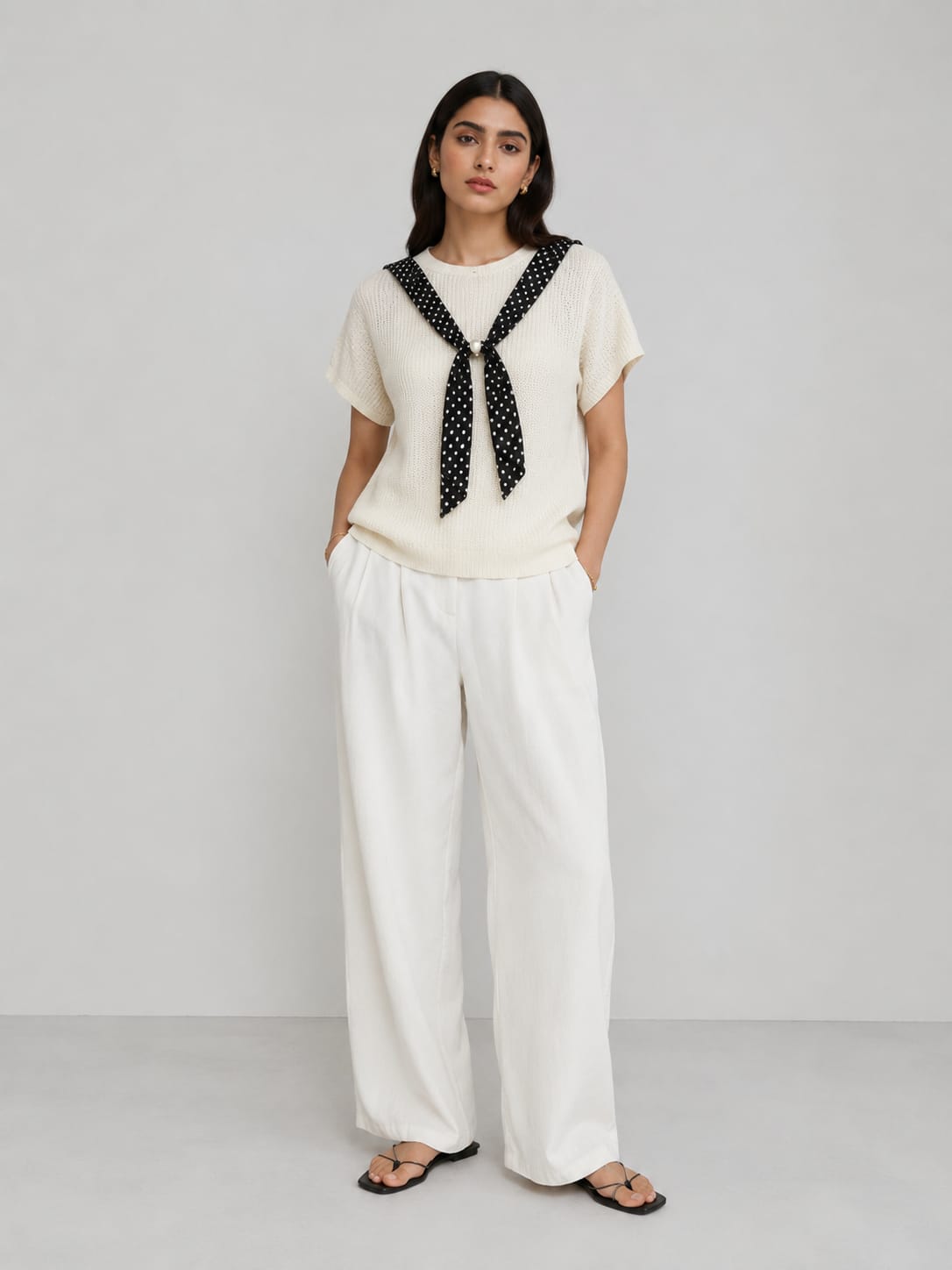 Monroe Tie Knit Top